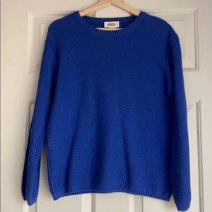 Talbot’s royal blue cotton sweater, little wear, M